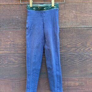 uff Rider Cotton Schoolers Youth Riding Equestrian Pants Pull On Navy Size 6